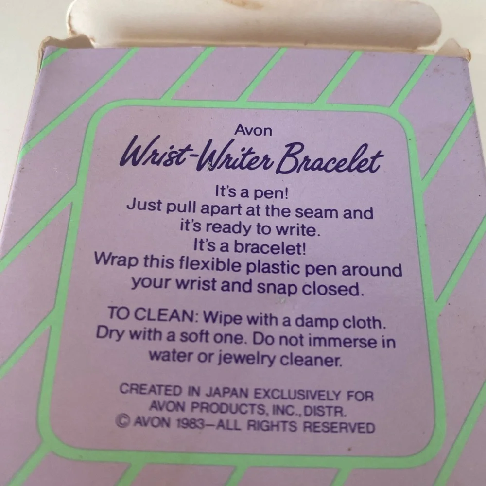 Vintage Avon wrist, rider bracelet, purple, NIB - Picture 2 of 4